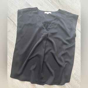 Ann Taylor Loft Black Silky Sleeveless Blouse